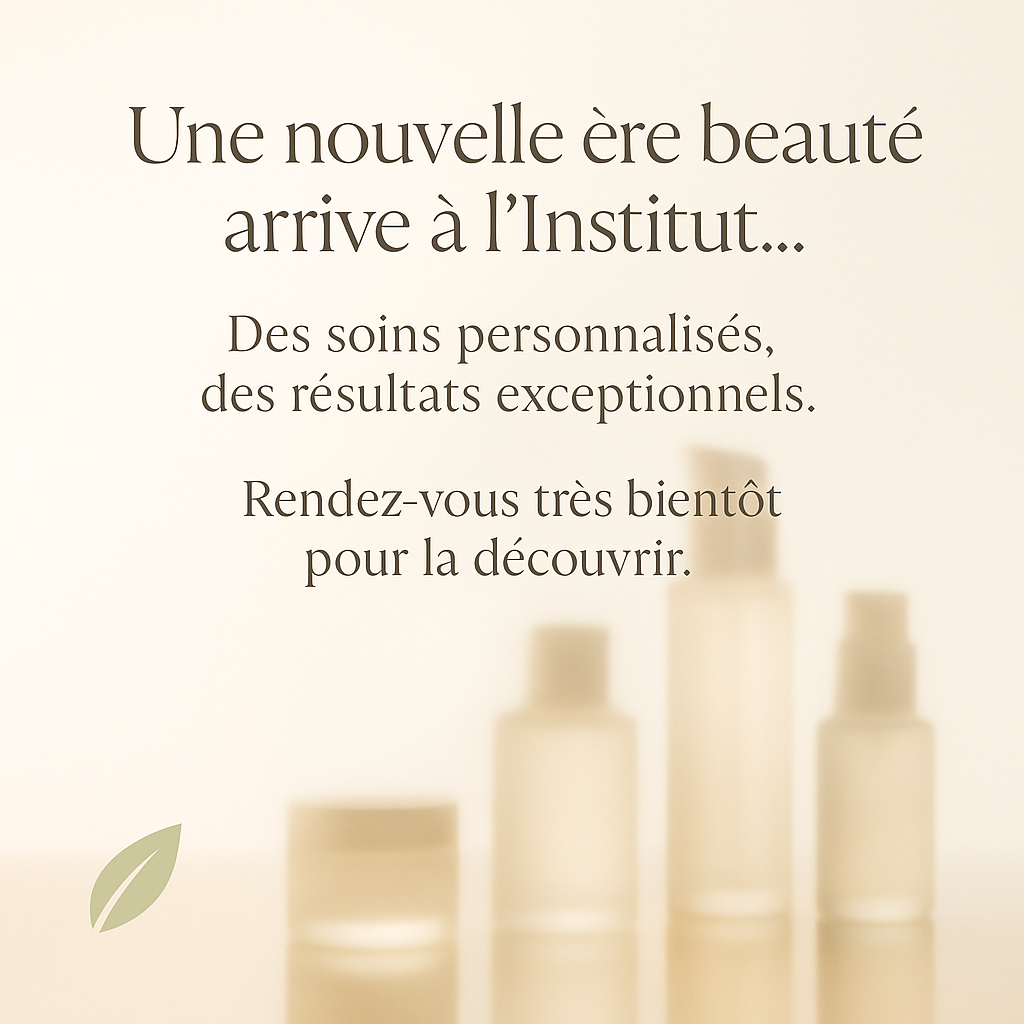 Une nouvelle philosophie de beauté arrive à l’institut…